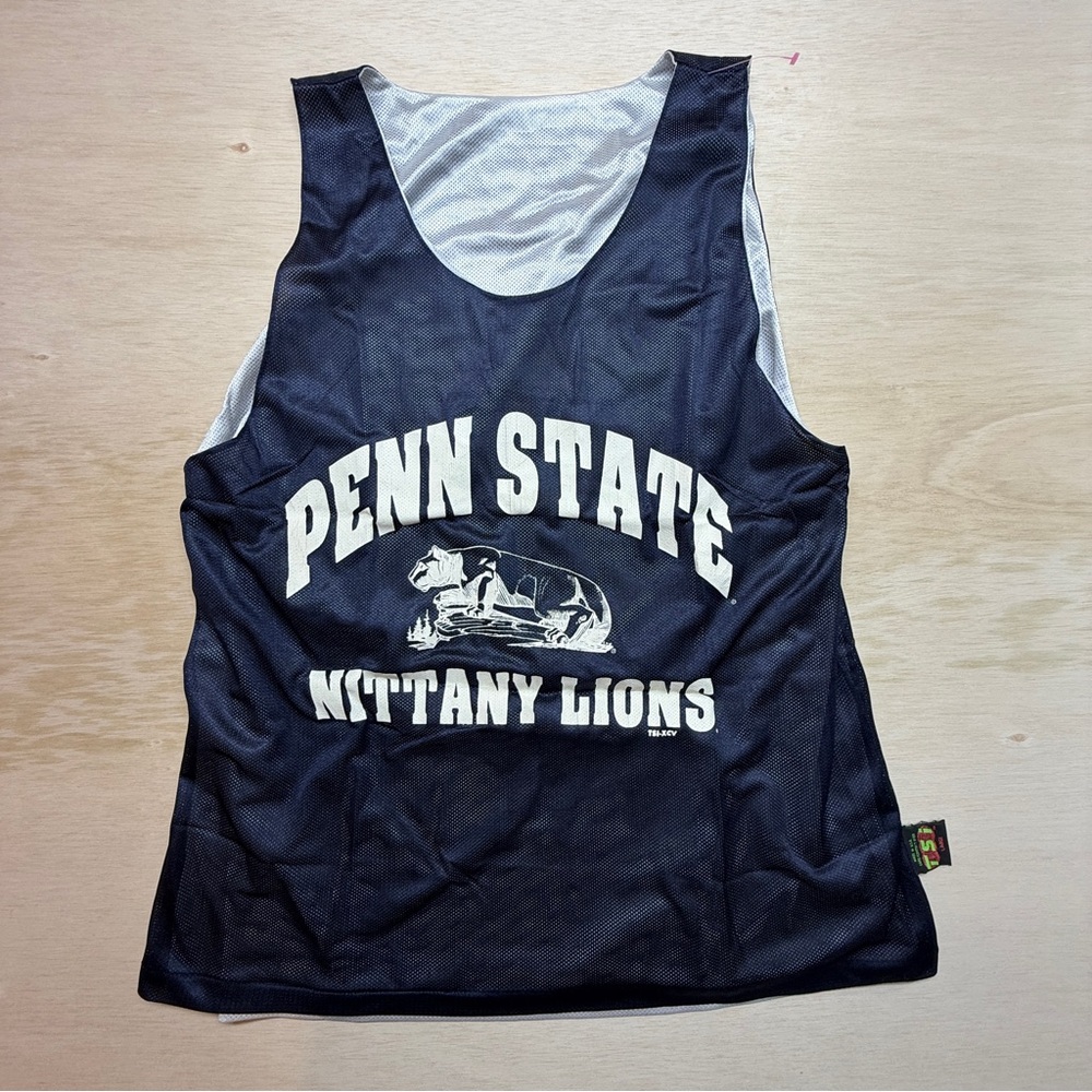 VTG 90s Penn St. Nittany Lions BASKETBALL Practice Jersey Large TSI USA NWOT